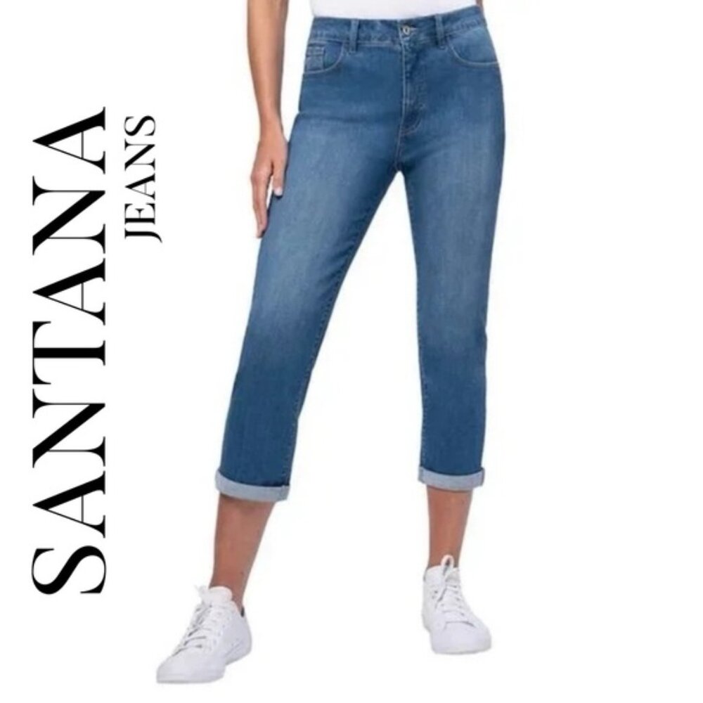 Santana Jeans NWT Cotton Blend Classic Fit Capris with Tummy Control